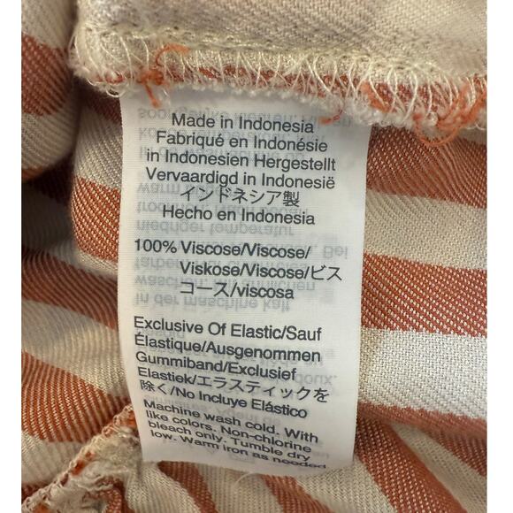 MADEWELL Striped Peplum Top Shirt Blouse Women size S - Picture 6 of 8